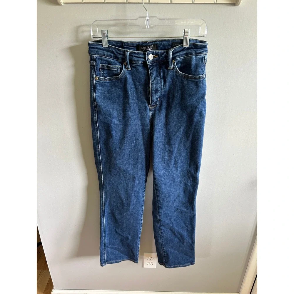 Judy Blue High Rise Straight Fit Dark Wash Jeans Size 9/29